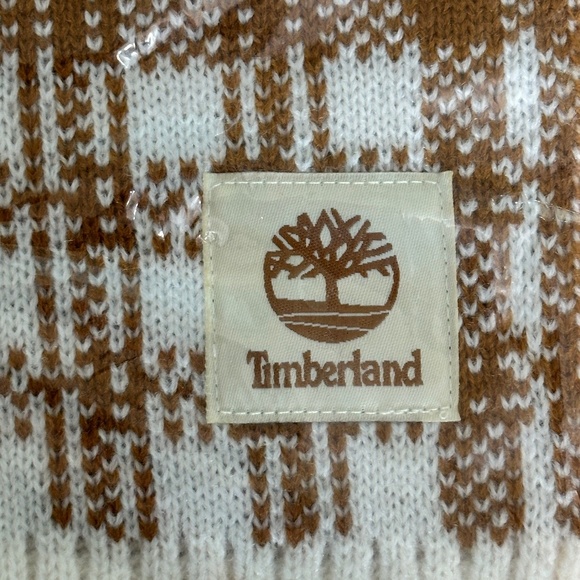 TIMBERLAND Plaid Scarf One Size NWT - Picture 2 of 5